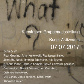 kunstrasen PRÄSENTIERT Gruppenausstellung Gesamtprogramm